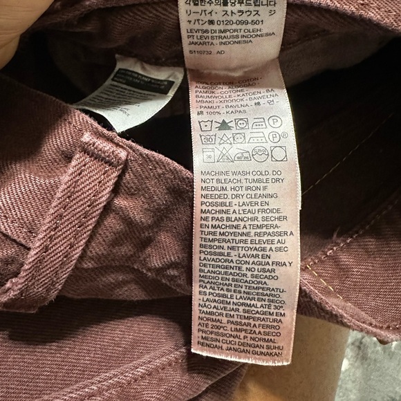 Levi's Men's 501 Jeans Straight Fit Bitter Chocolate Size 34x32 - Picture 6 of 10